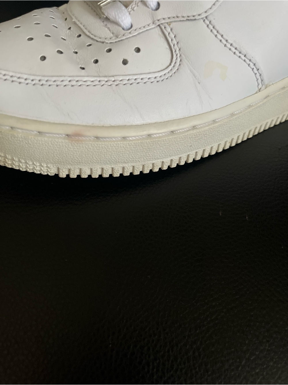 Nike Air Force 1 Mid ‘07 Triple White AF1 Shoes - Men’s 8 - Picture 10 of 12